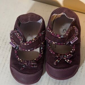 Pediped Flex for Girls - Becky Purple Corduroy Mary Jane Shoe size 5